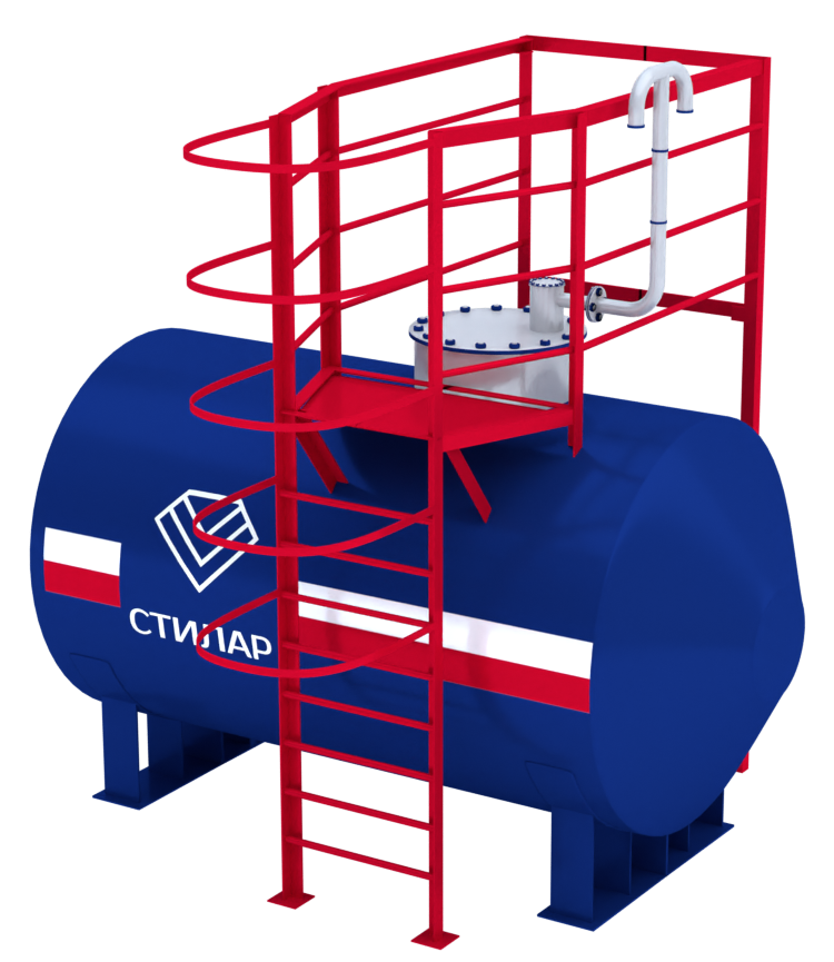 Горизонтальный резервуар РГСН для мазута 20 м³ от завода-производителя